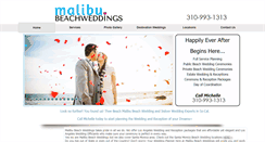 Desktop Screenshot of malibubeachweddings.com